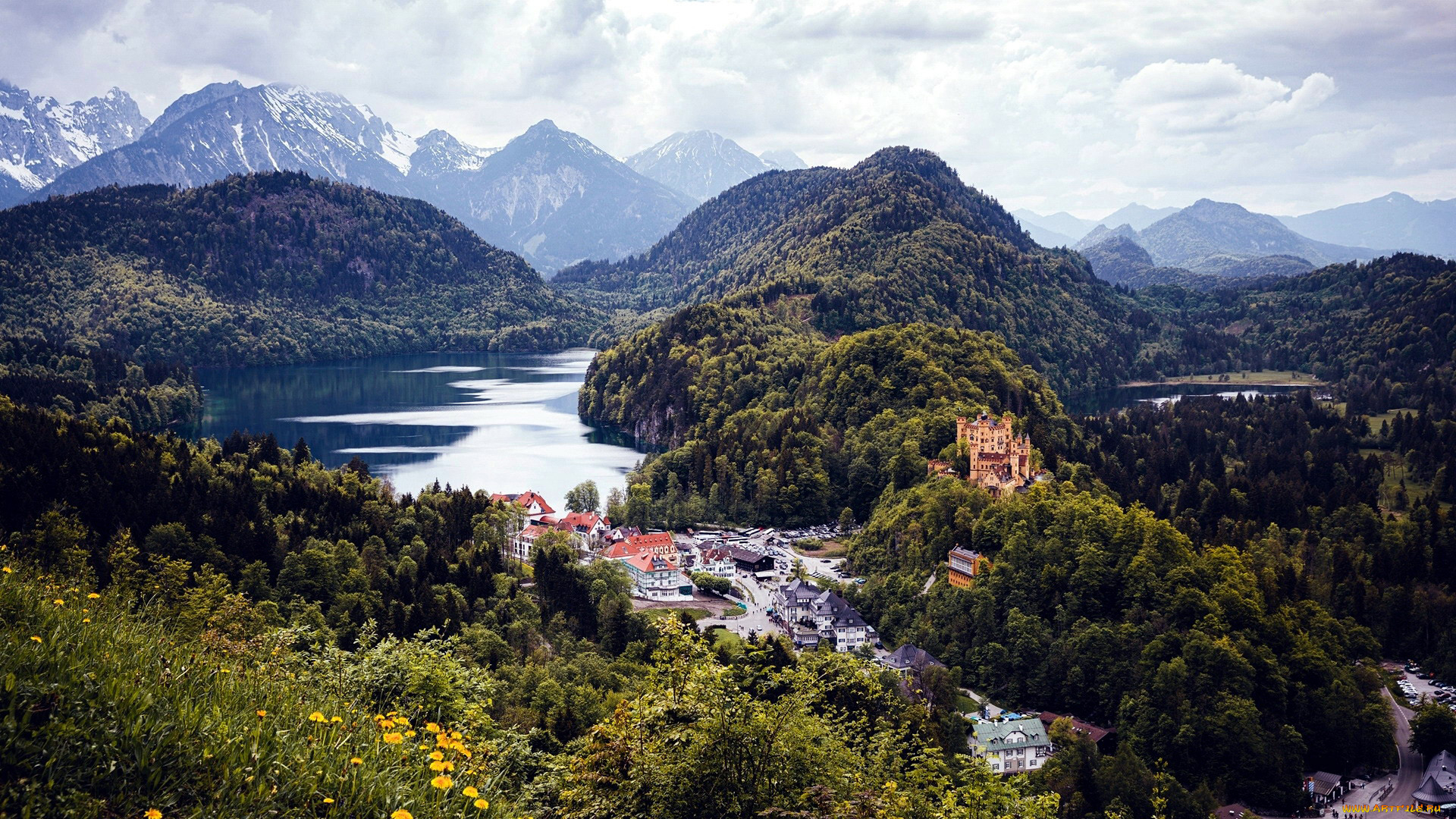 hohenschwangau castle, bavaria, germany, ,  , hohenschwangau, castle